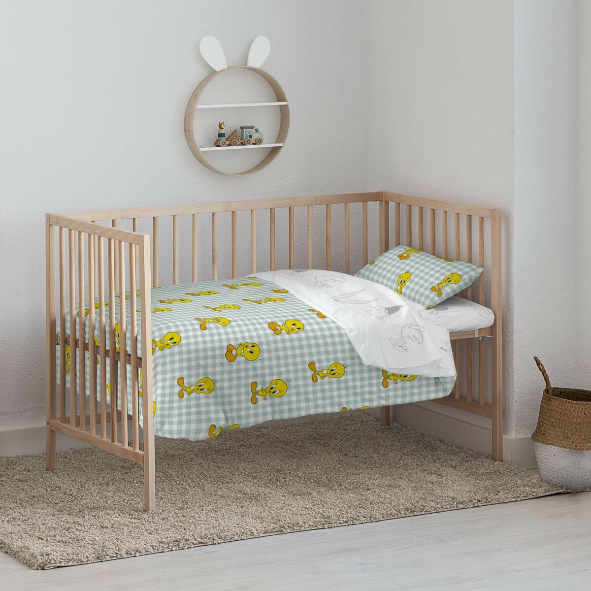 Copripiumino per Culla Piolín Vichy 100 x 120 cm